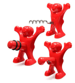 Wine and Beer Bottle Opener with Plastic Corkscrew