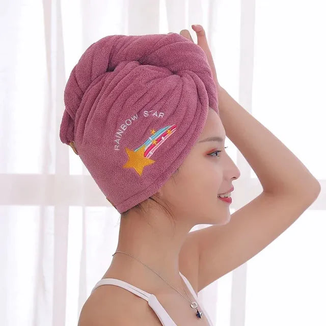 Magic Microfiber Shower Cap Towel for Quick Drying Hair