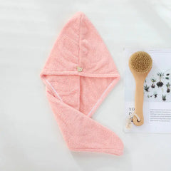Quick-Drying Microfiber Hair Towel Cap for Women