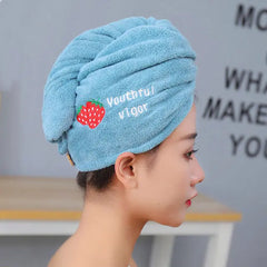 Magic Microfiber Shower Cap Towel for Quick Drying Hair