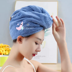 Magic Microfiber Shower Cap Towel for Quick Drying Hair