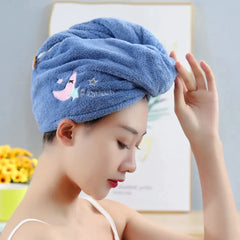 Magic Microfiber Shower Cap Towel for Quick Drying Hair