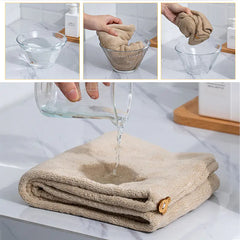 Quick-Drying Microfiber Hair Towel Cap for Women