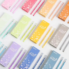Wholesale Colorful Cherry Blossom Gel Pens (Macaron)