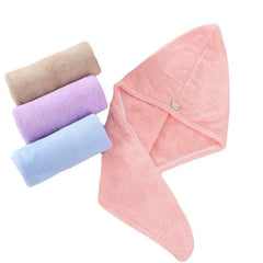 Quick-Drying Microfiber Hair Towel Cap for Women