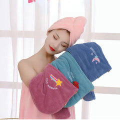 Magic Microfiber Shower Cap Towel for Quick Drying Hair