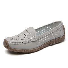 Comfortable Leather Slip-On Shoes for Women (Plus Size)