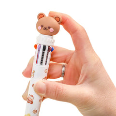 10-in-1 Cartoon Cute Little Bear Multi-color Pen