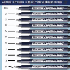 Waterproof Drawing Pens for Students - Soft Tip Set