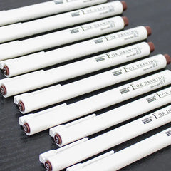 MARVY Waterproof Brown Fine Liner Art Drawing Pen